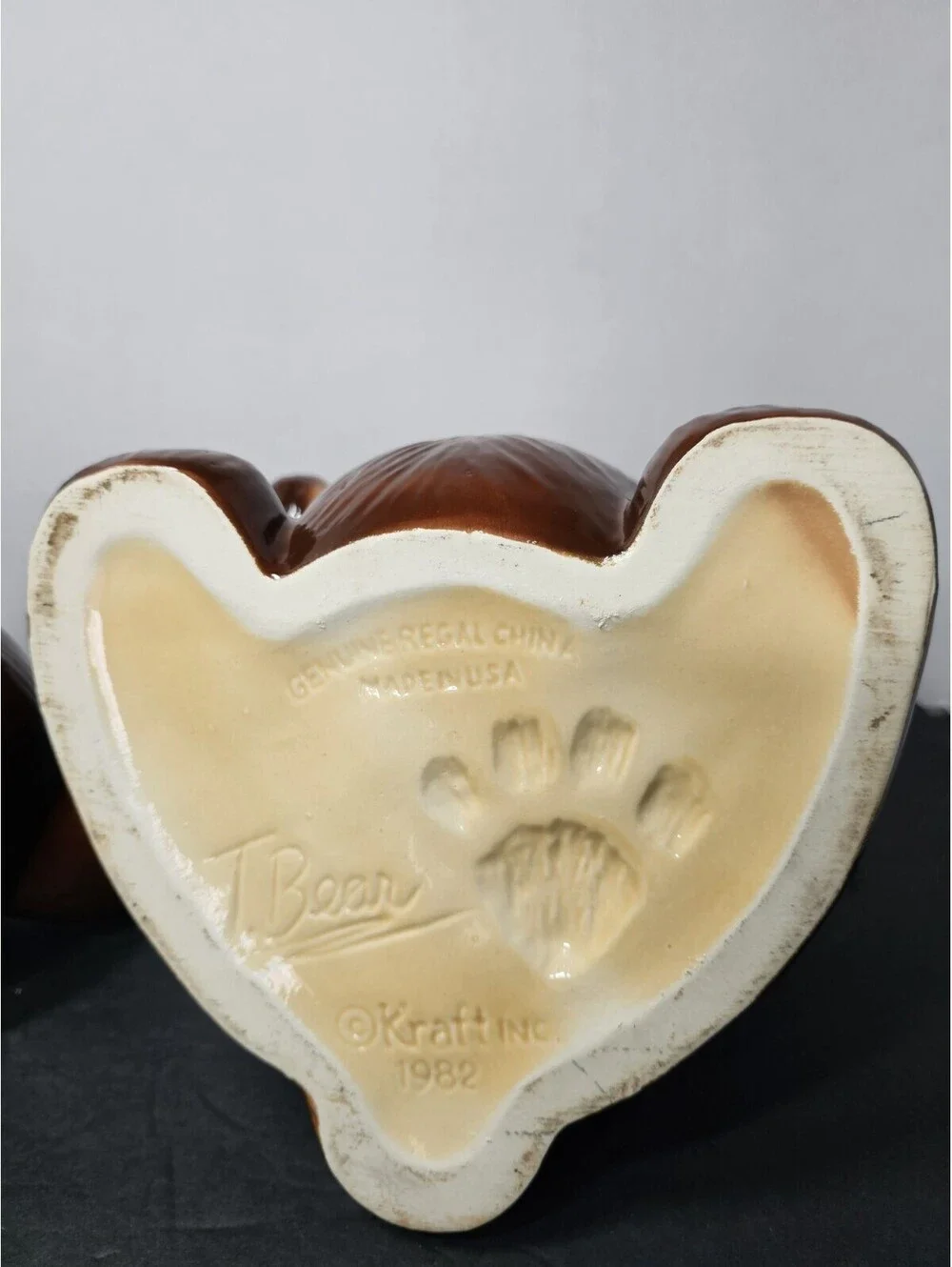 Vintage 1982 Kraft T Bear Cookie Jar I Love Marshmallows Regal China 15in